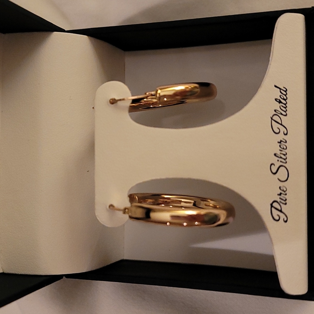 Earrings hoops rose gold